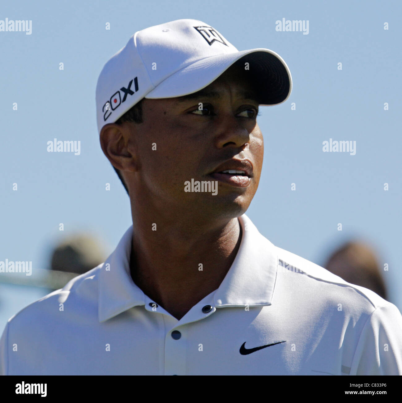 Tiger Woods PGA Golf golfeur en Californie Banque D'Images