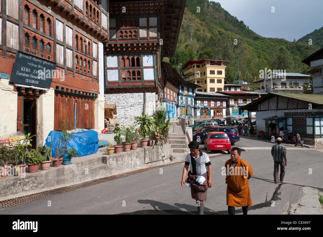 Trashigang. L'est du Bhoutan Banque D'Images