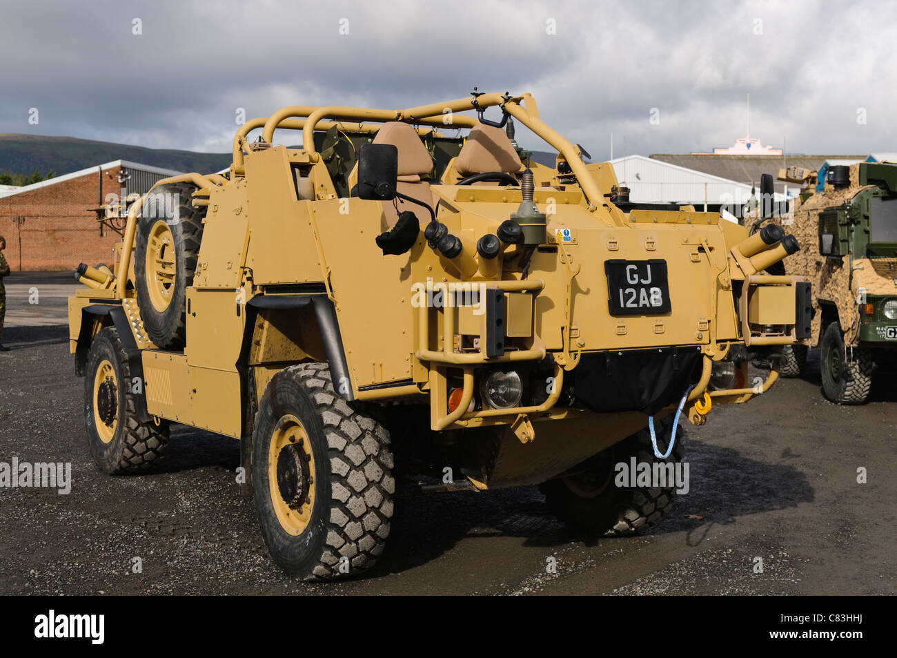 L'Armée britannique M-armes Wmik (Mobilité Canada Installation Kit) utilisée en Afghanistan Banque D'Images