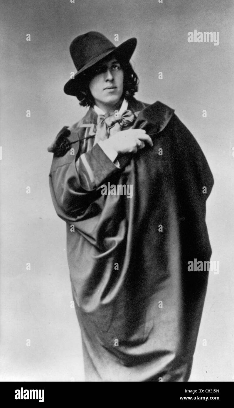 OSCAR WILDE (1854-1900) poète et écrivain irlandais Banque D'Images