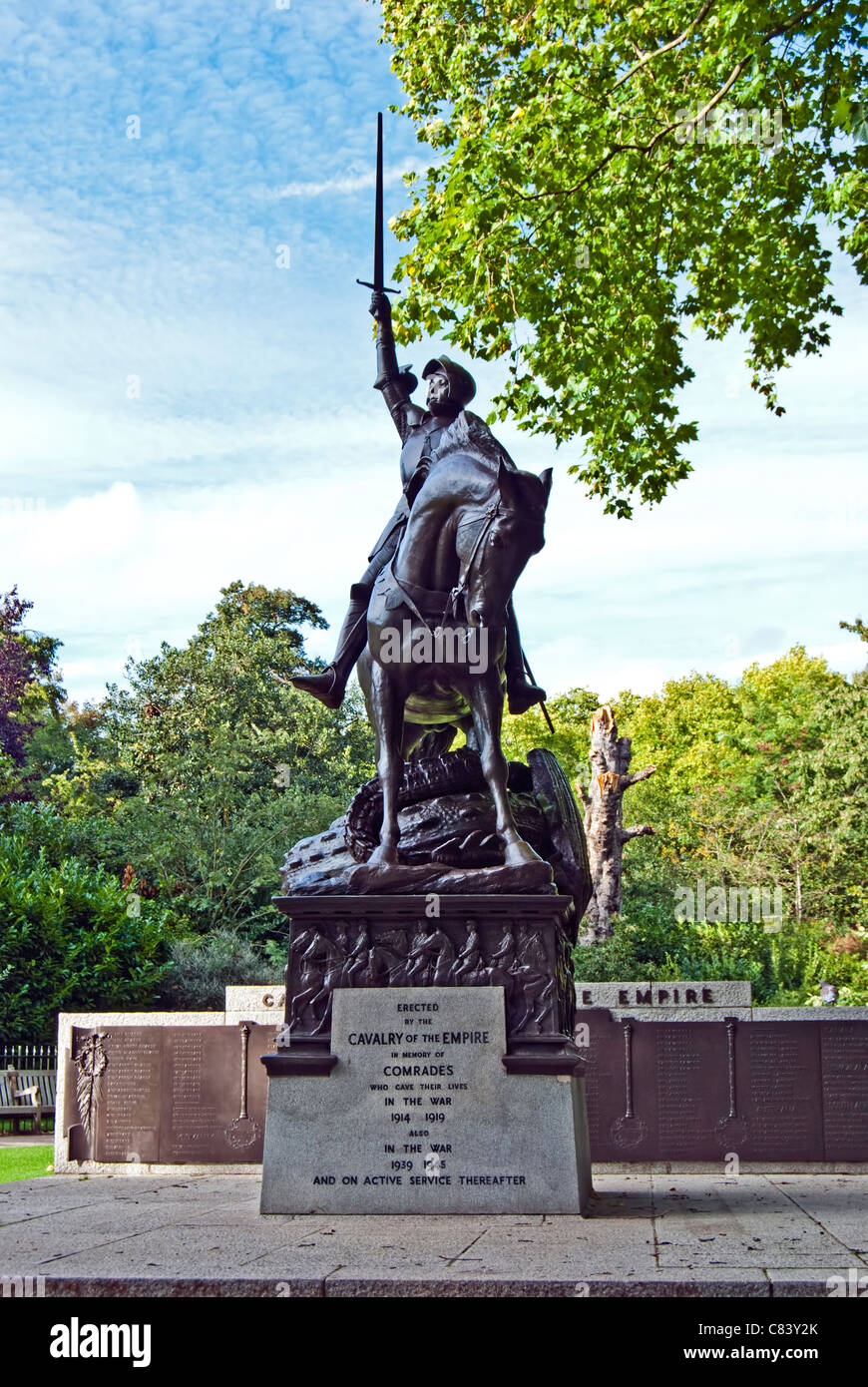 Mémorial de cavalerie, Hyde Park, London Banque D'Images