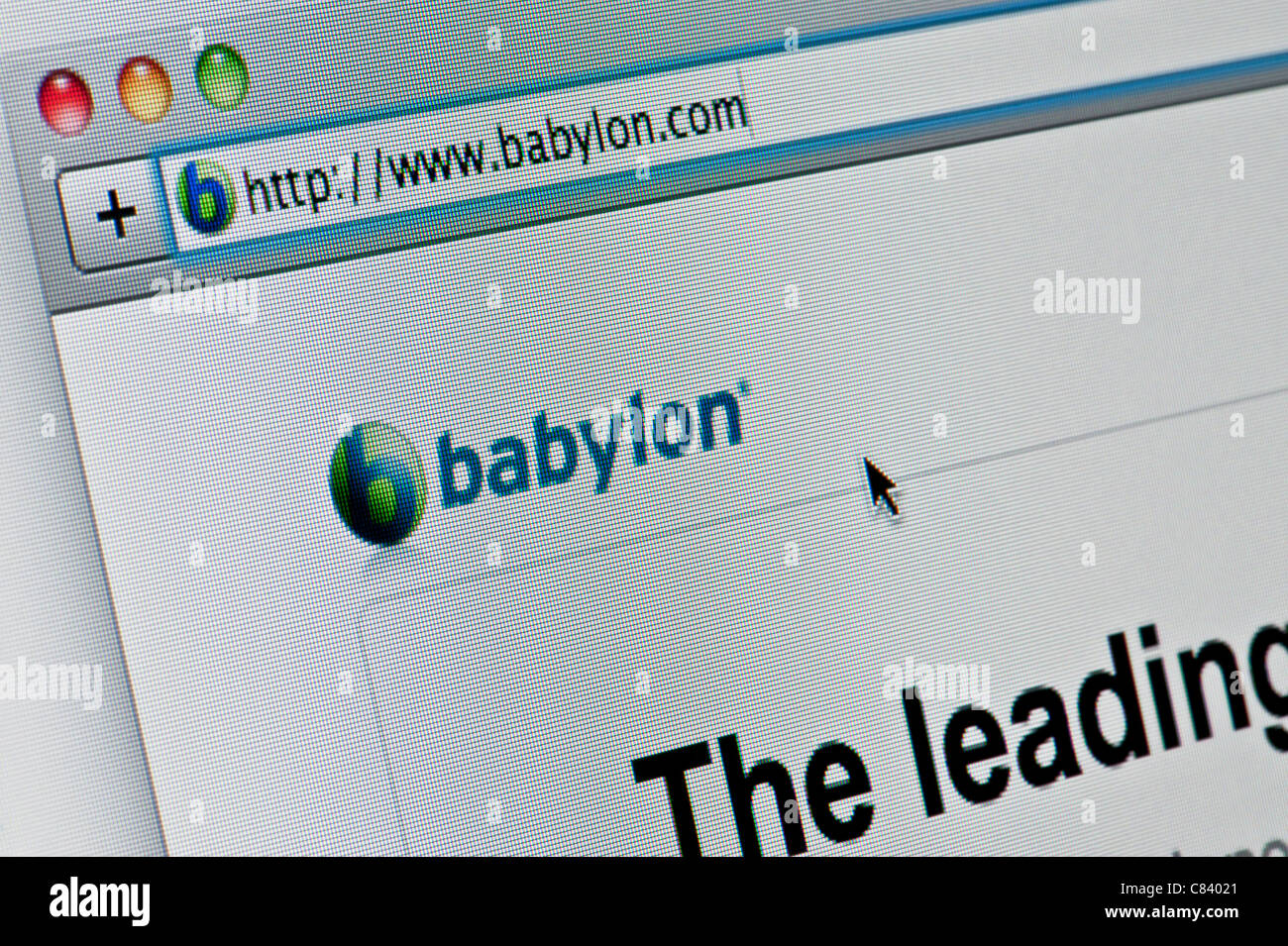 De près de l'logo Babylone comme vu sur son site web. (Usage éditorial uniquement : -Print, télévision, e-book et le comité éditorial du site). Banque D'Images