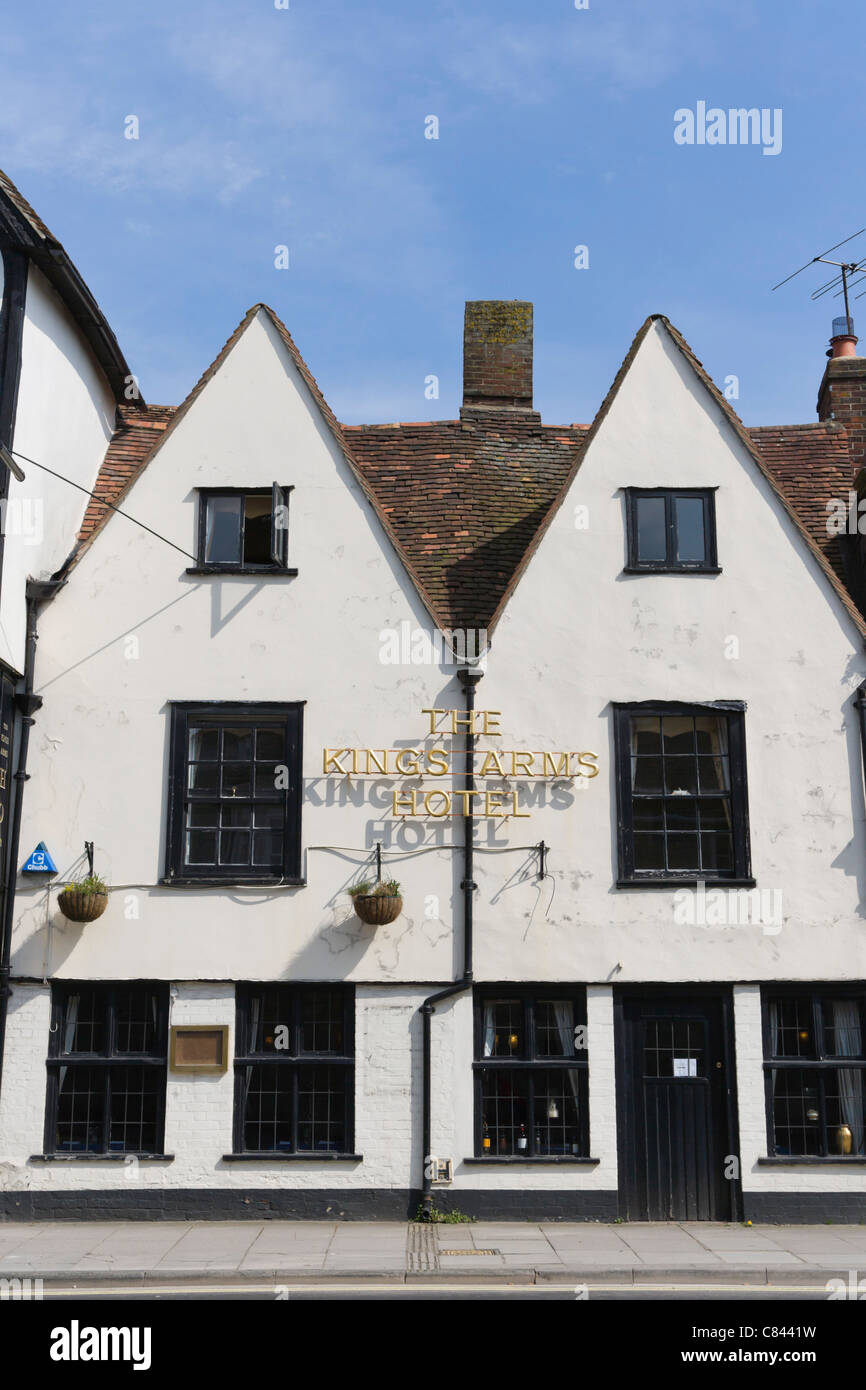 Le bras du roi, l'hôtel St John Street, Salisbury, Wiltshire, Angleterre, Royaume-Uni Banque D'Images