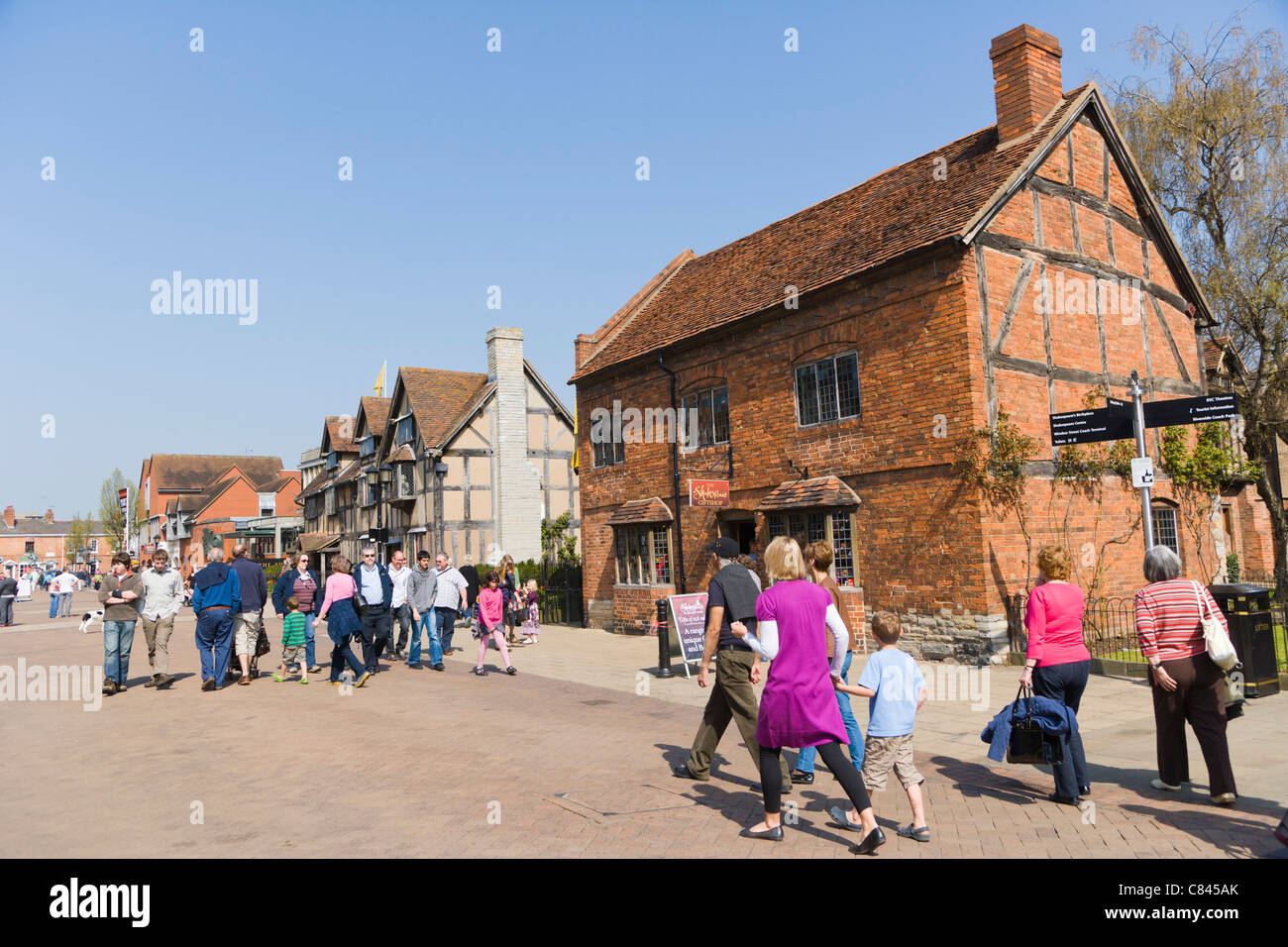Henley Street, Stratford upon Avon, Warwickshire, England, UK Banque D'Images
