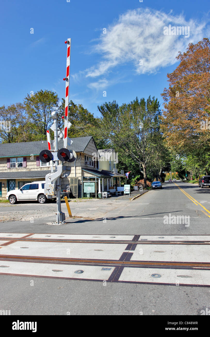 Rue Main Peconic Long Island NY Banque D'Images