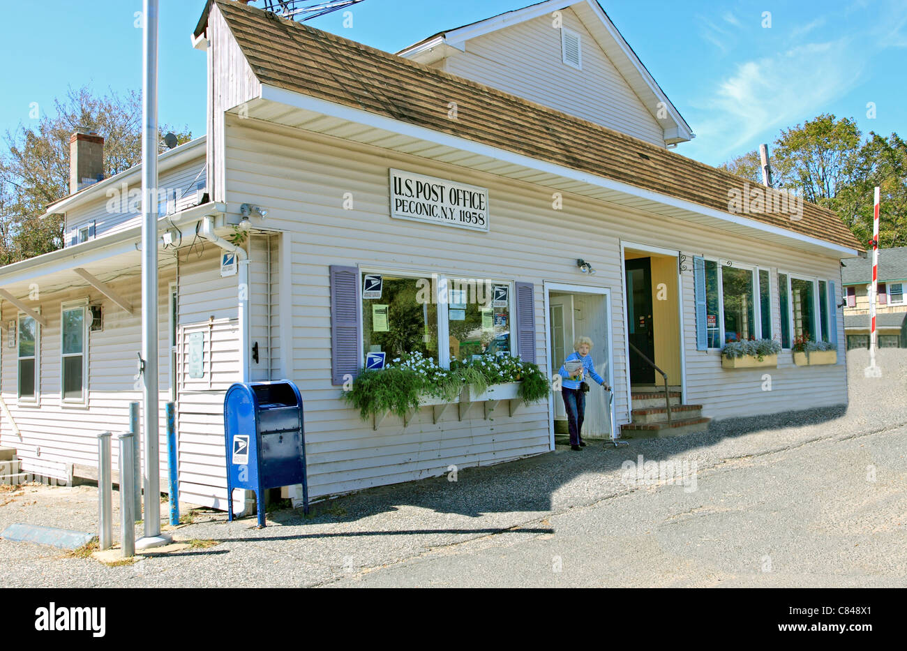 United States Post Office Peconic Long Island NY Banque D'Images