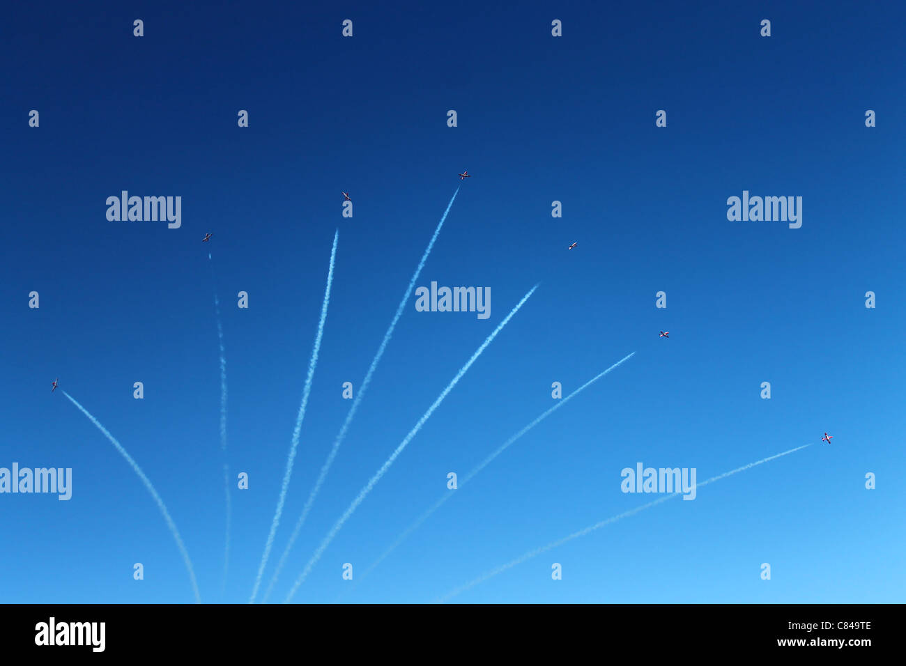 Les avions firework Banque D'Images