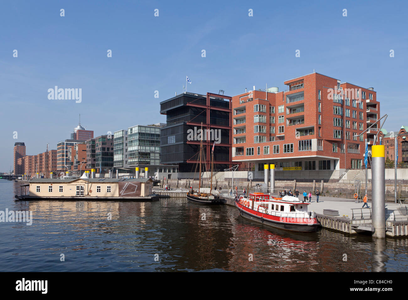 Sandtorkai, Hafencity (Harbour City) , Hambourg, Allemagne Banque D'Images