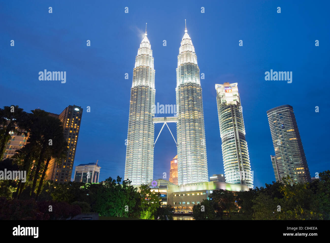 Les Tours Petronas, Kuala Lumpur, Malaisie, Asie du Sud Est Banque D'Images