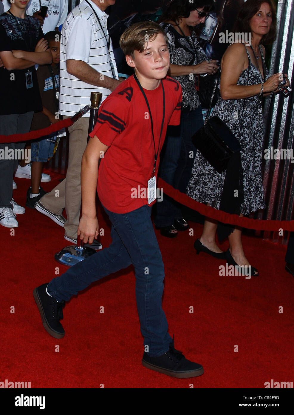 BROOKLYN BECKHAM REAL STEEL. Première mondiale. UNIVERSAL CITY CALIFORNIA USA 02 Octobre 2011 Banque D'Images