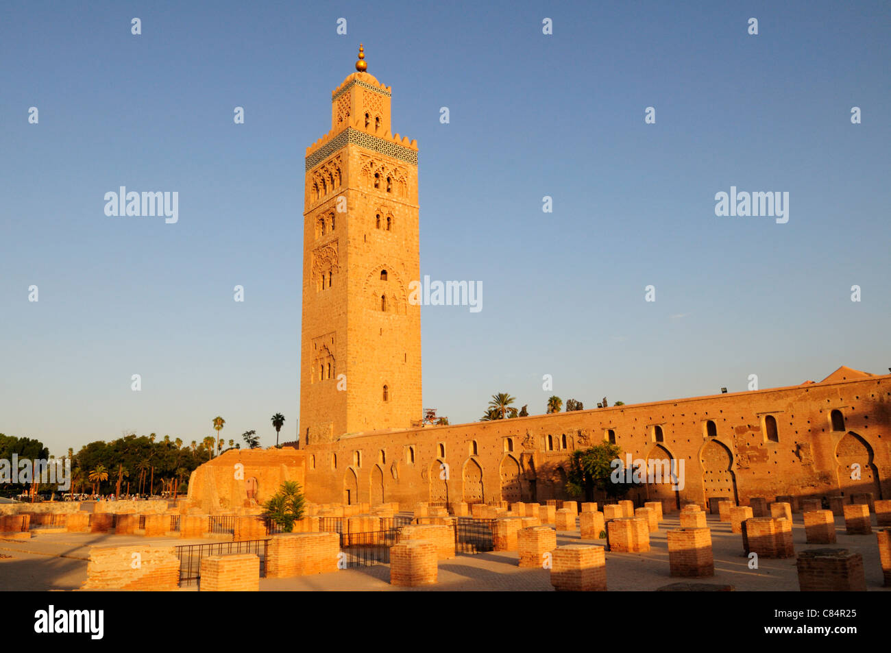 Mosquée de la koutoubia, Marrakech, Maroc Banque D'Images