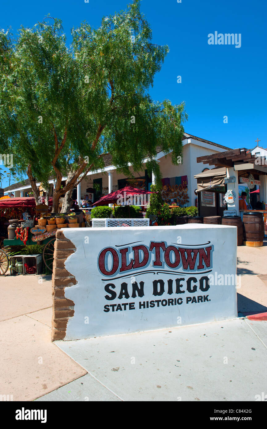 Vieille Ville, San Diego, State Historic Park. Banque D'Images