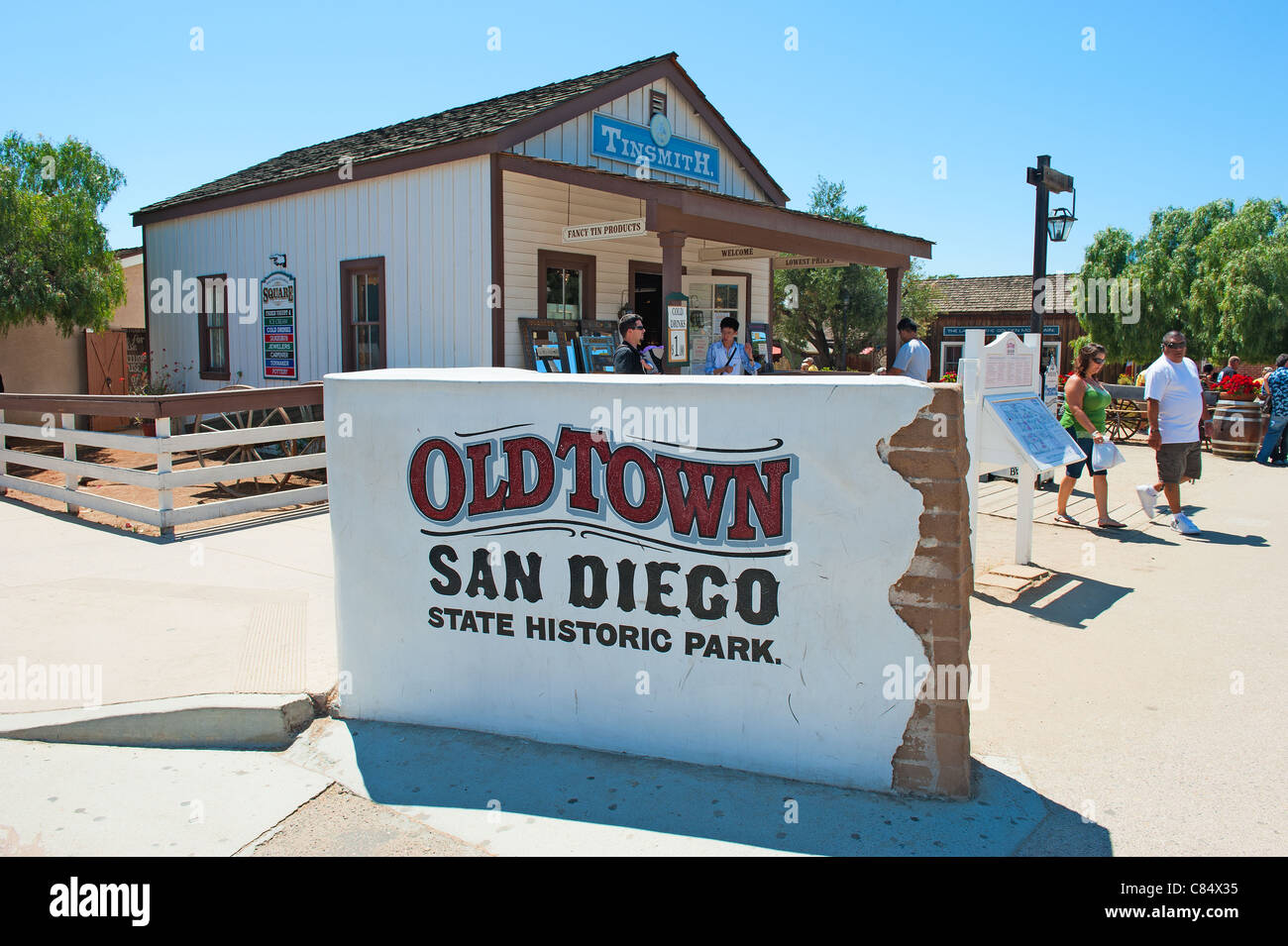 Vieille Ville, San Diego, State Historic Park. Banque D'Images