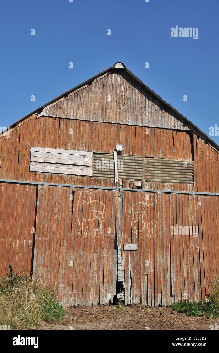 Vieille ferme gamme Puy-De-Dôme Forez Auvergne France Banque D'Images