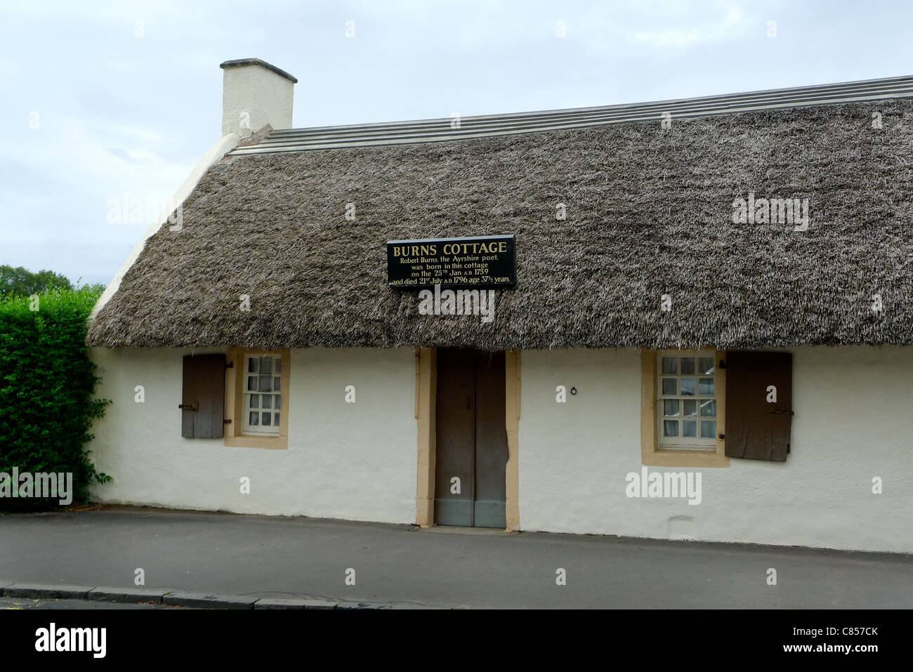 Maison de naissance du poète national écossais Robert Burns, Alloway, Ecosse, 2011. Banque D'Images