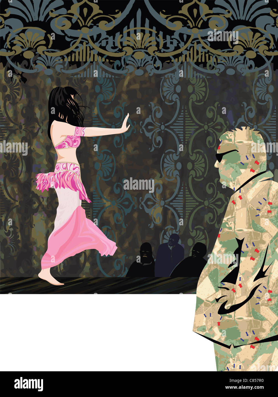 Danse du ventre Banque D'Images