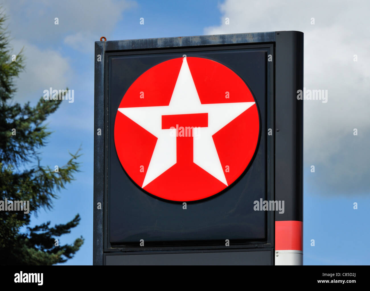 Logo de Texaco. Banque D'Images