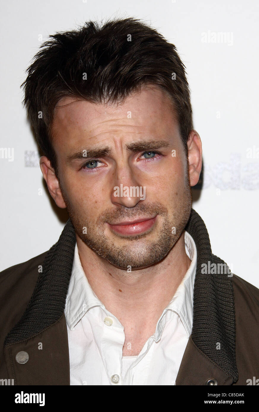 CHRIS EVANS RAGE. Jeu vidéo LANCEMENT LOS ANGELES CALIFORNIA USA 30 Septembre 2011 Banque D'Images