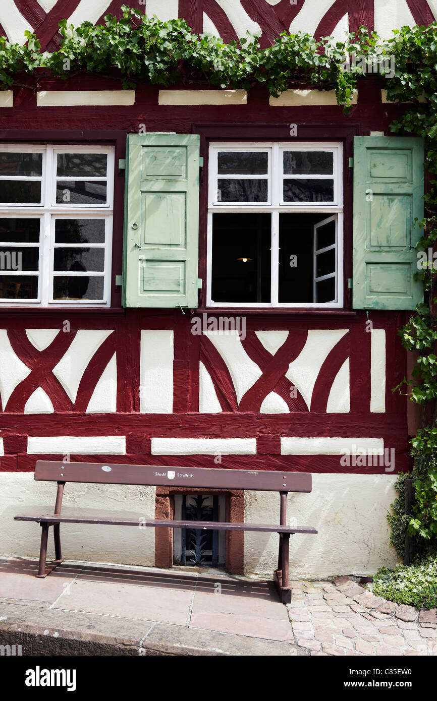 Maison en bois, Schiltach, Forêt-Noire Banque D'Images