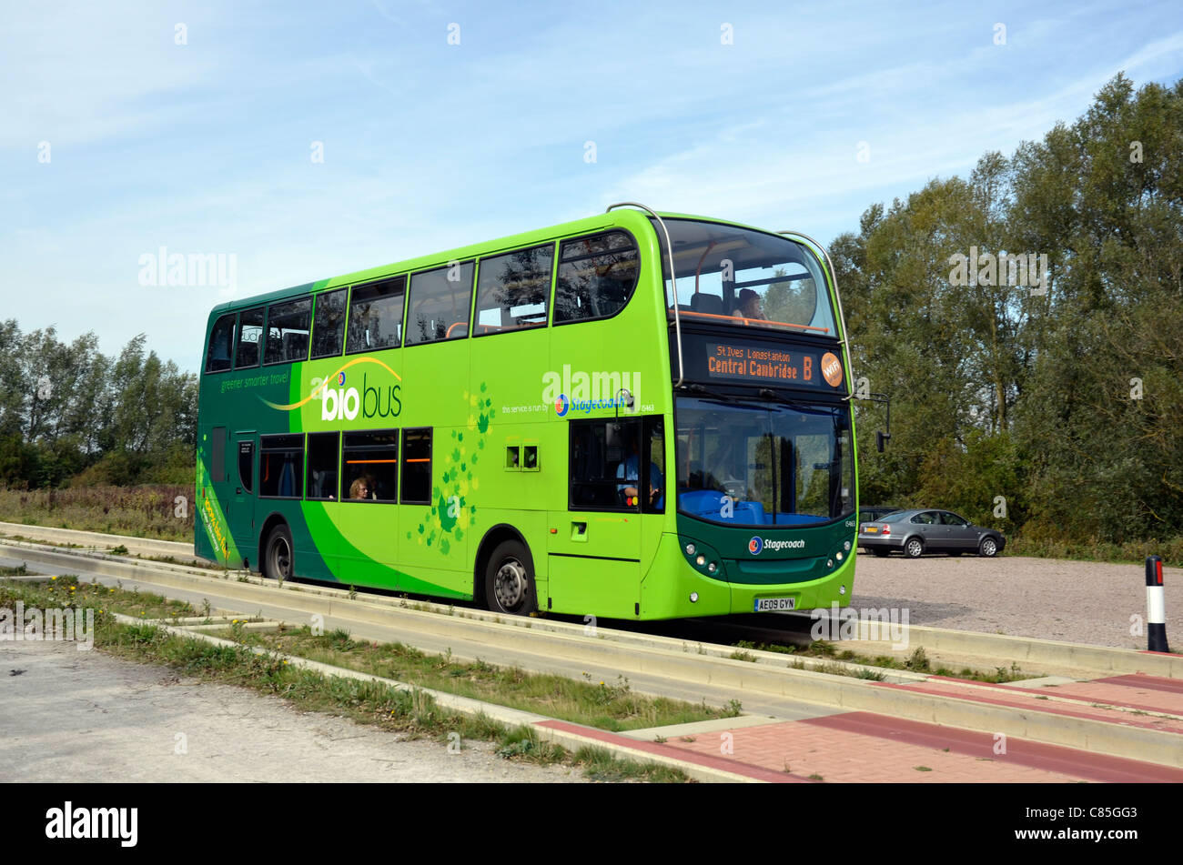 Fen drayton cambridgshire guidé en autobus Banque D'Images