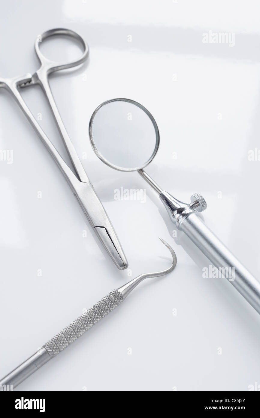 Outils de dentisterie Banque D'Images