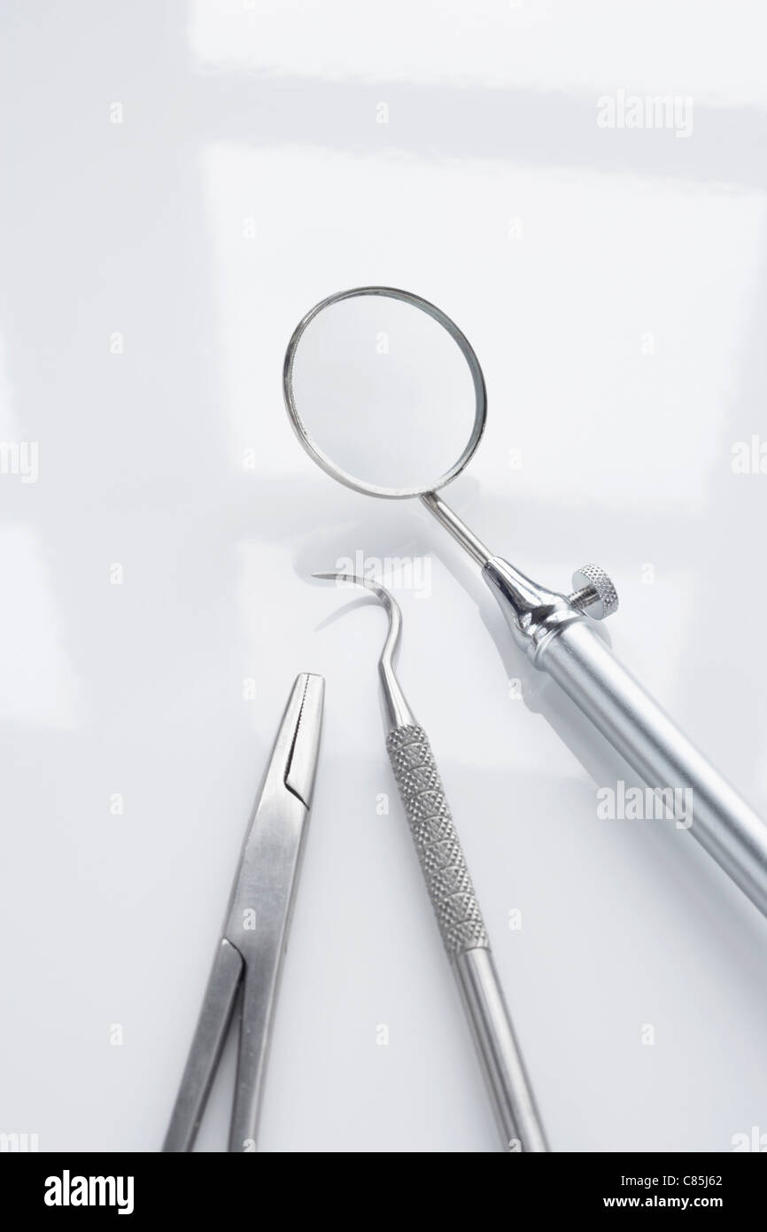 Outils de dentisterie Banque D'Images