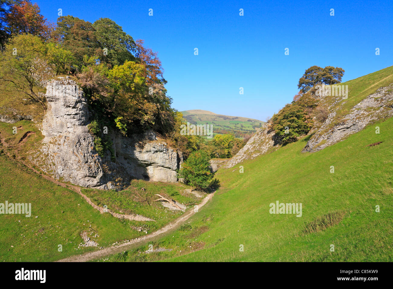 La grotte de calcaire Dale Castleton Angleterre Derbyshire Peak District UK Banque D'Images