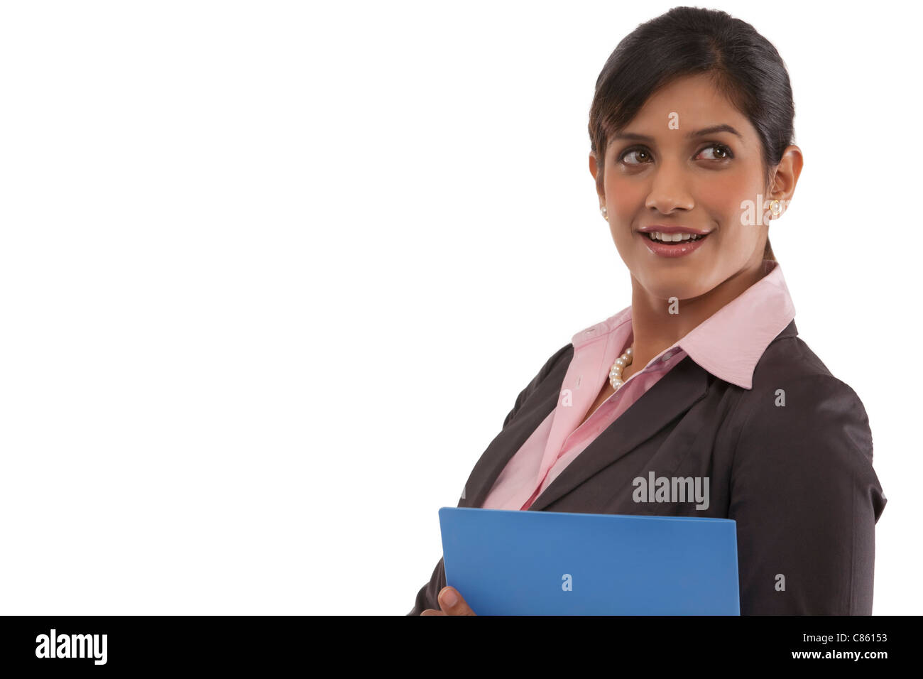 Businesswoman avec un fichier Banque D'Images