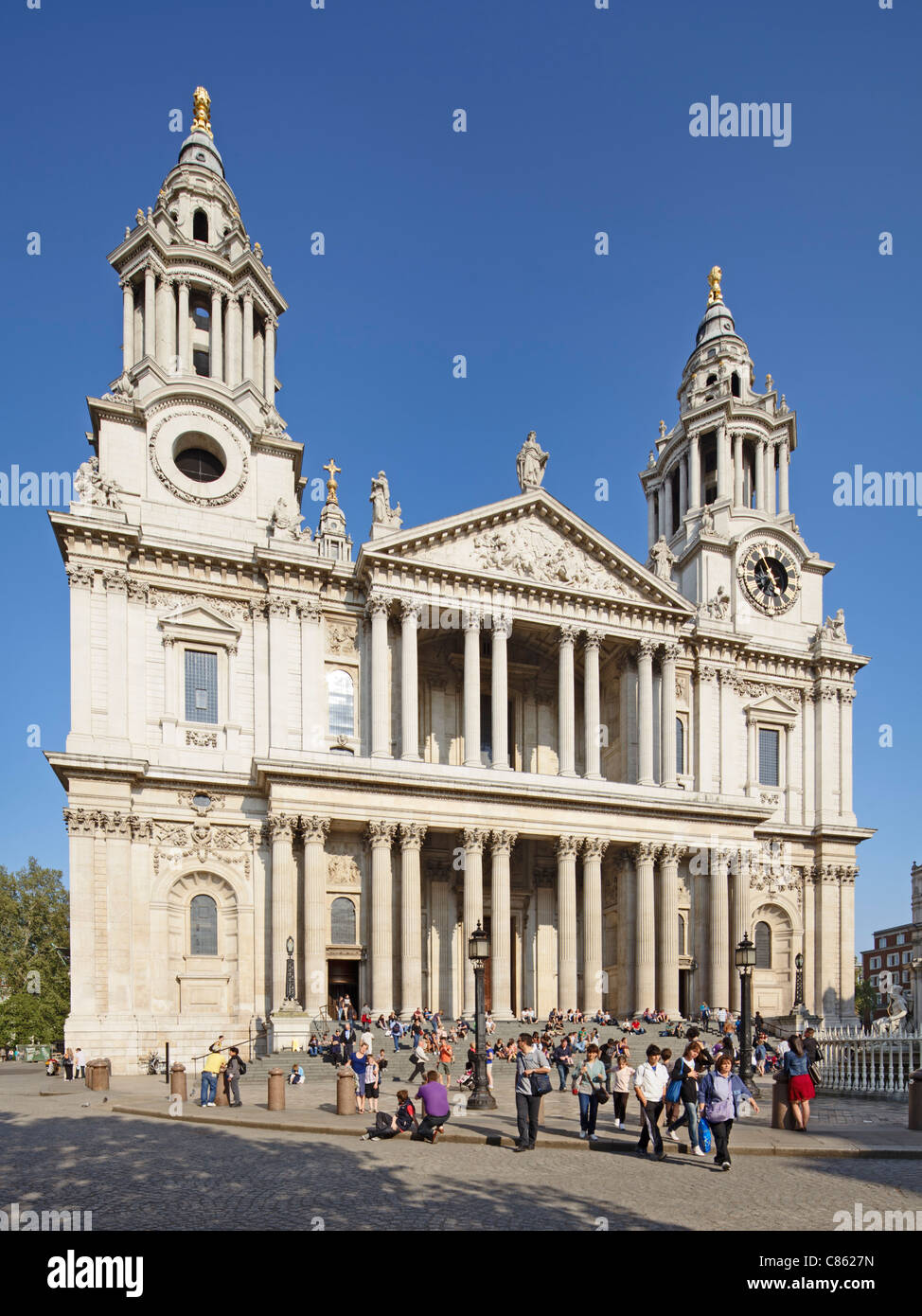 La Cathédrale St Paul, à Londres Banque D'Images