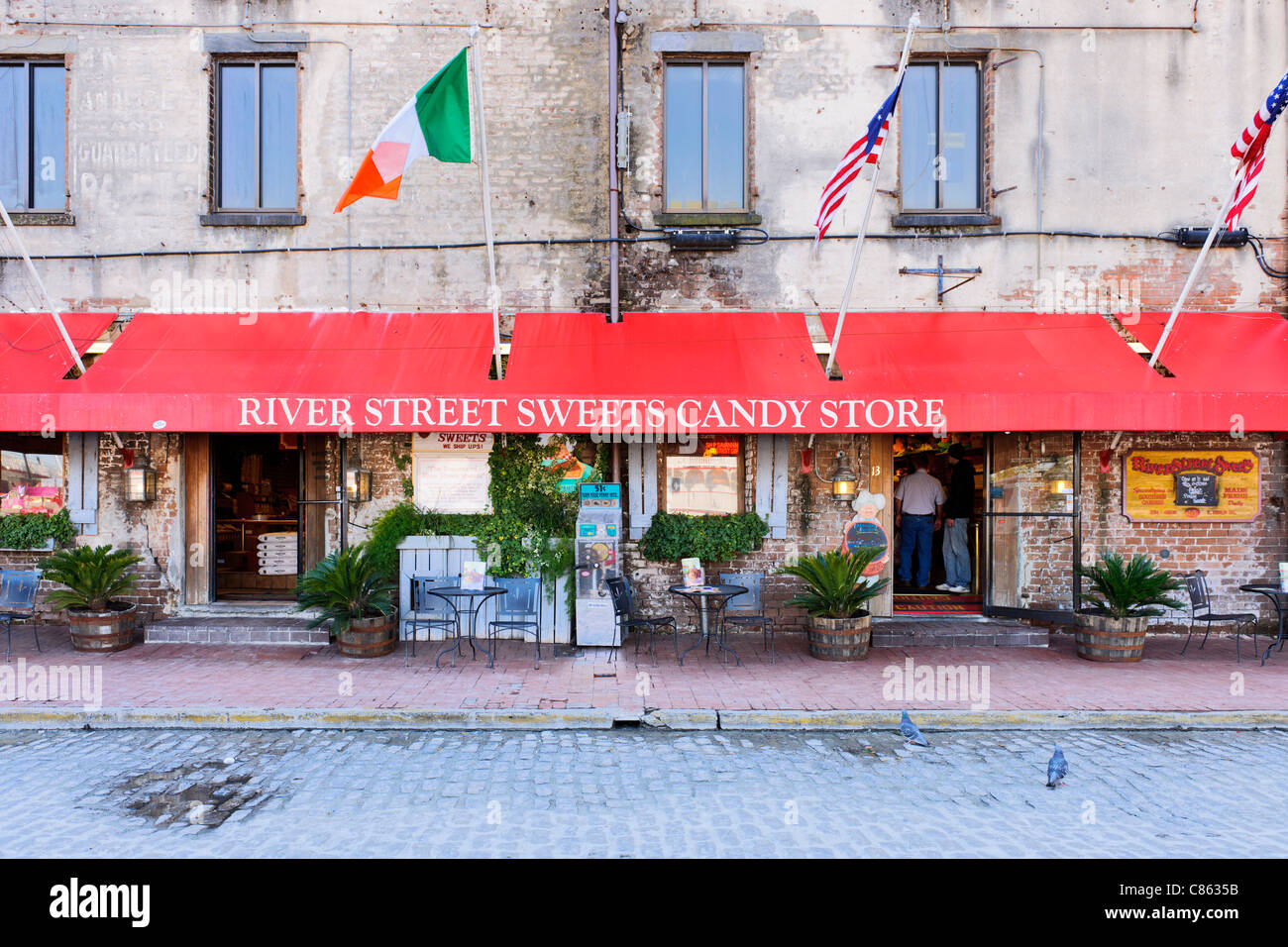 Magasin de bonbons bonbons rue de la rivière Savannah Banque D'Images