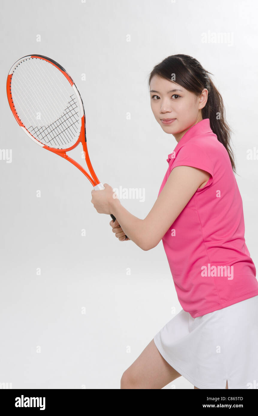 Un tennis player Banque D'Images