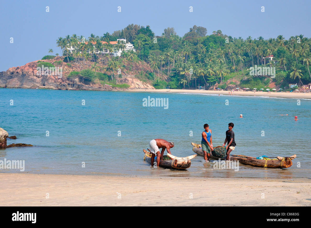 Kovalam Beach Banque D'Images