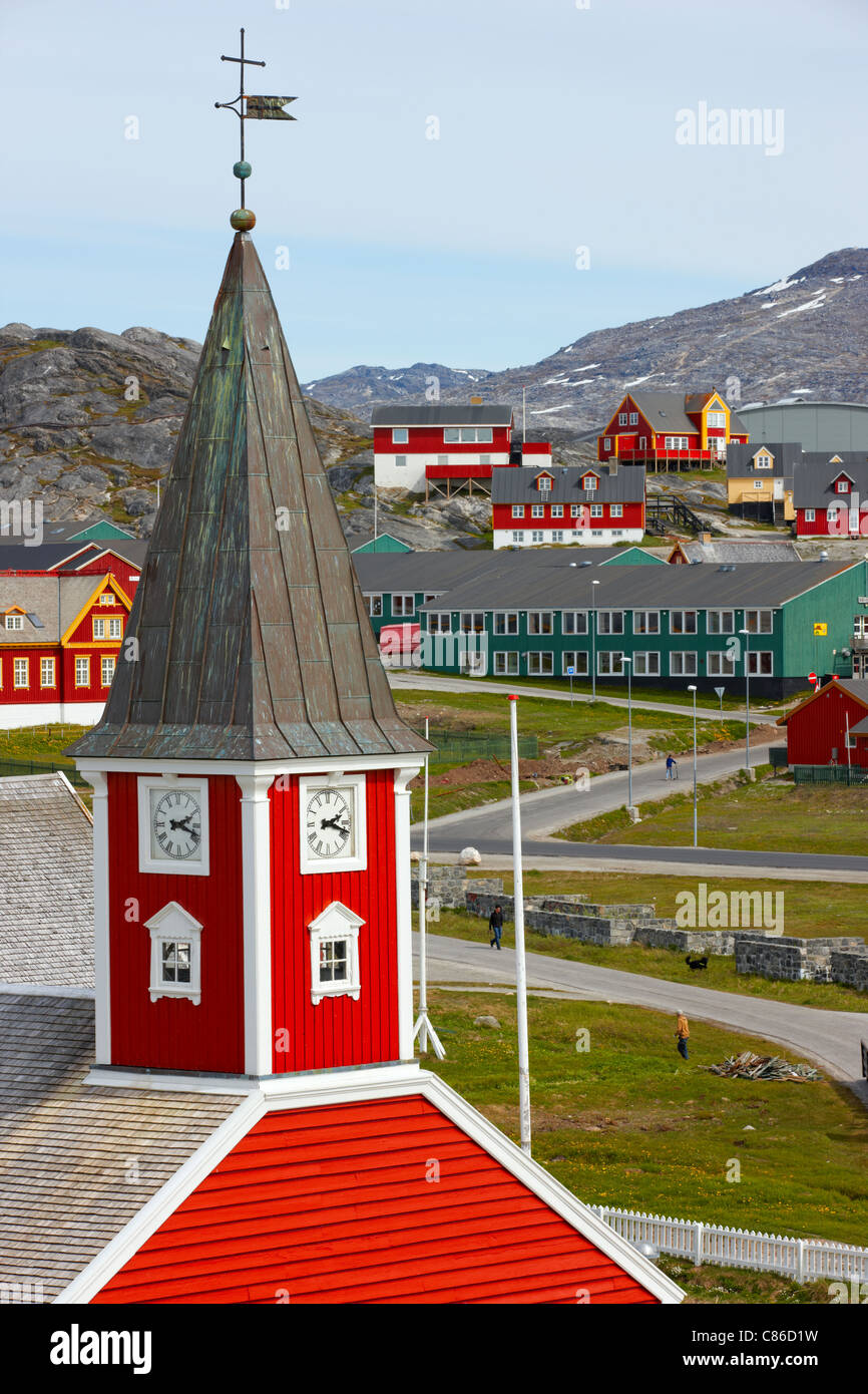 Vor Frelsers avec nos sauveurs Kirke (église), Nuuk, Groenland Banque D'Images