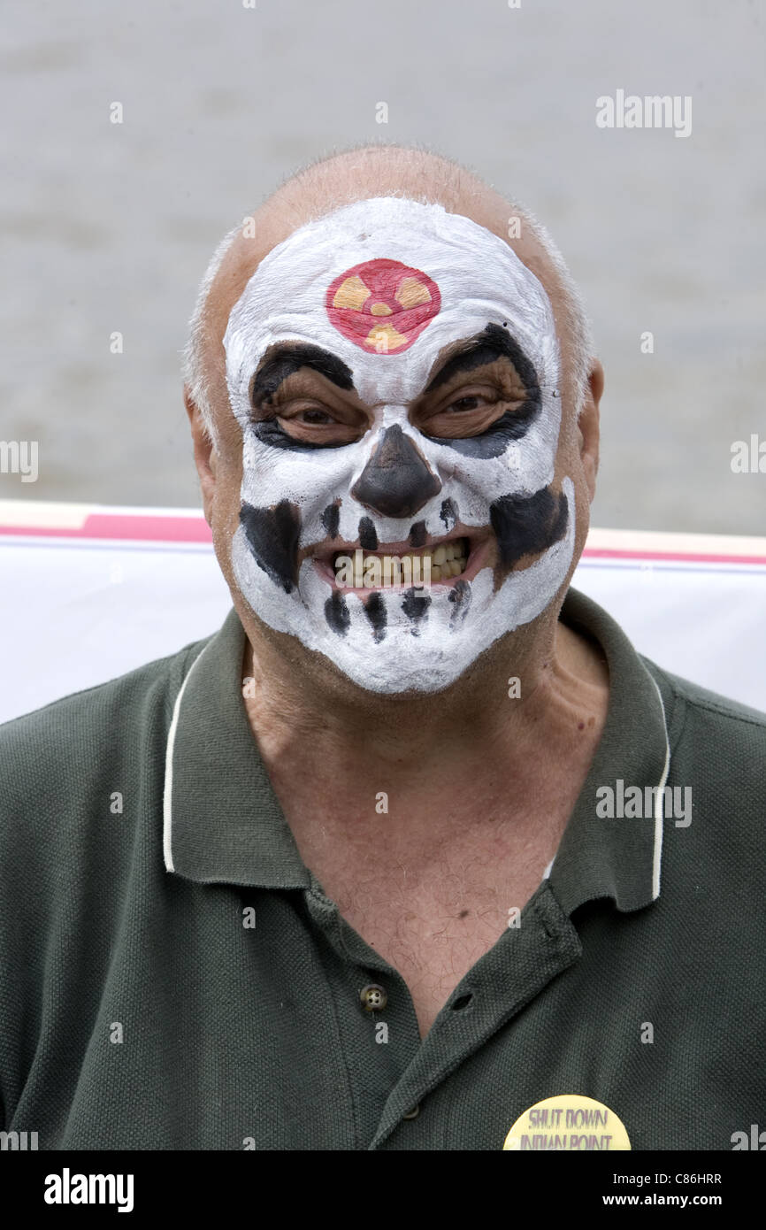 Oct 1, 2011 : Rallye antinucléaires, fermez Indian Point, New York. Banque D'Images