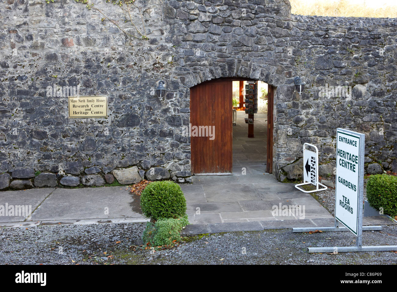 La recherche sur l'histoire familiale du nord de Mayo et le centre du patrimoine du comté de Mayo en Irlande Banque D'Images