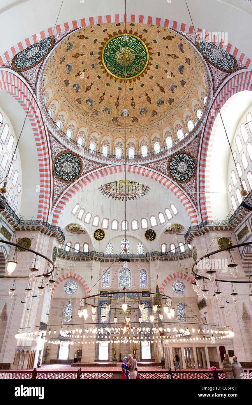 Mosquée de Suleymaniye, Istanbul, Turquie Banque D'Images