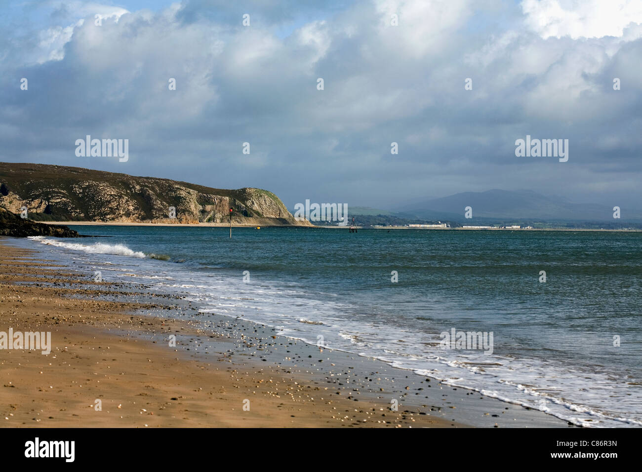 La plage de la péninsule de Lleyn Abersoch Gwynedd au Pays de Galles Banque D'Images