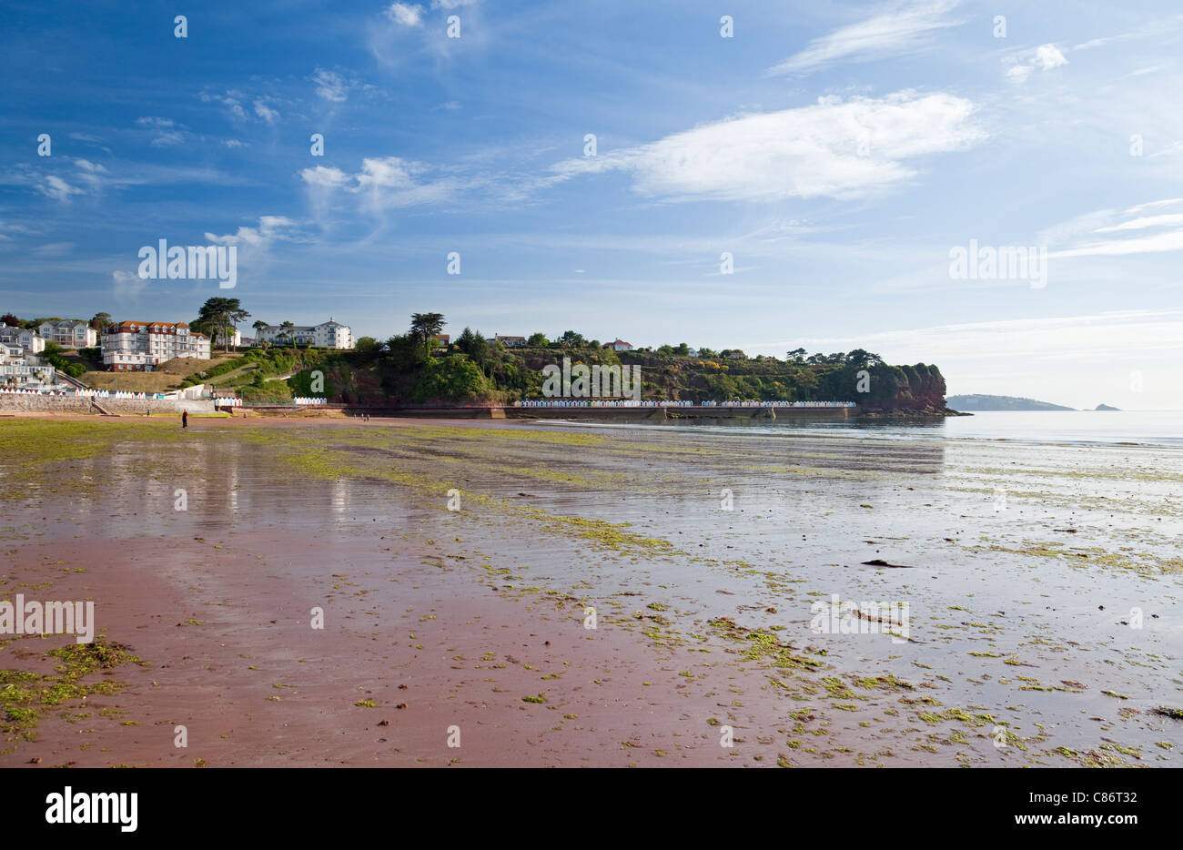 Angleterre Devon North en direction de Goodrington Sands Roundham Head Banque D'Images