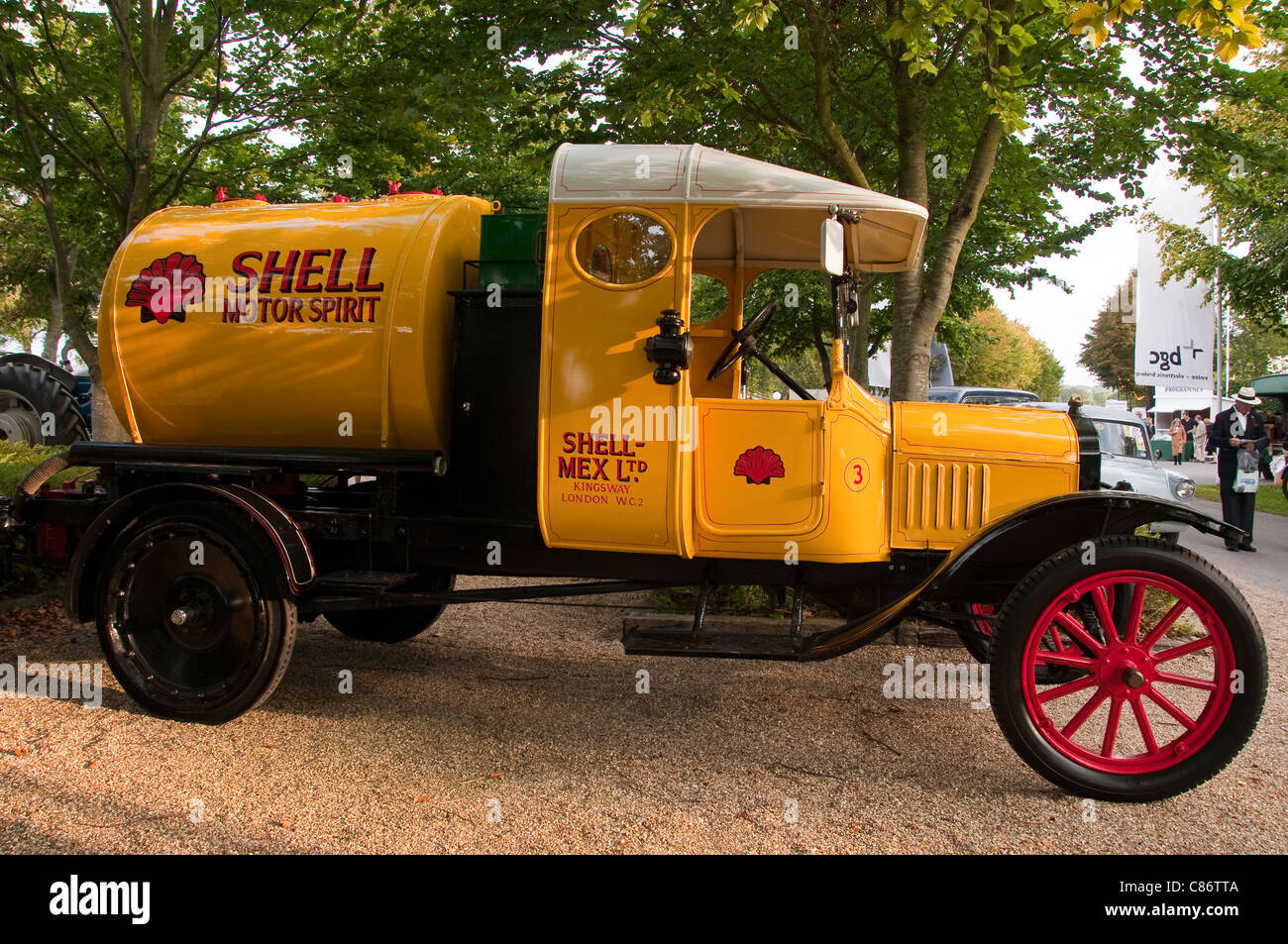 1922 Ford TT-citerne d'essence Shell Banque D'Images