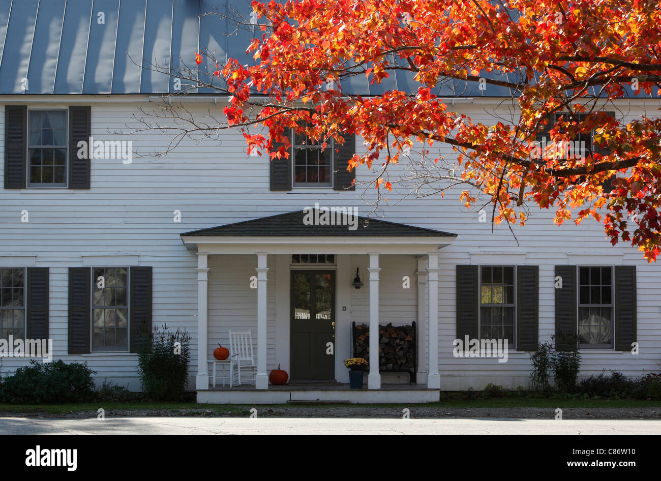 Feuillage d'automne, Lyme, New Hampshire, USA Banque D'Images