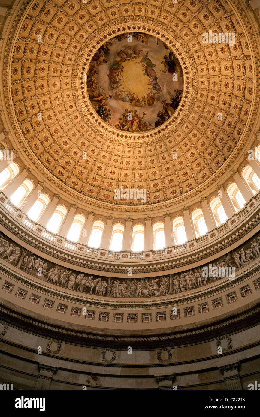 Le Dôme, la Rotonde, Capitol Building, Washington DC USA Banque D'Images
