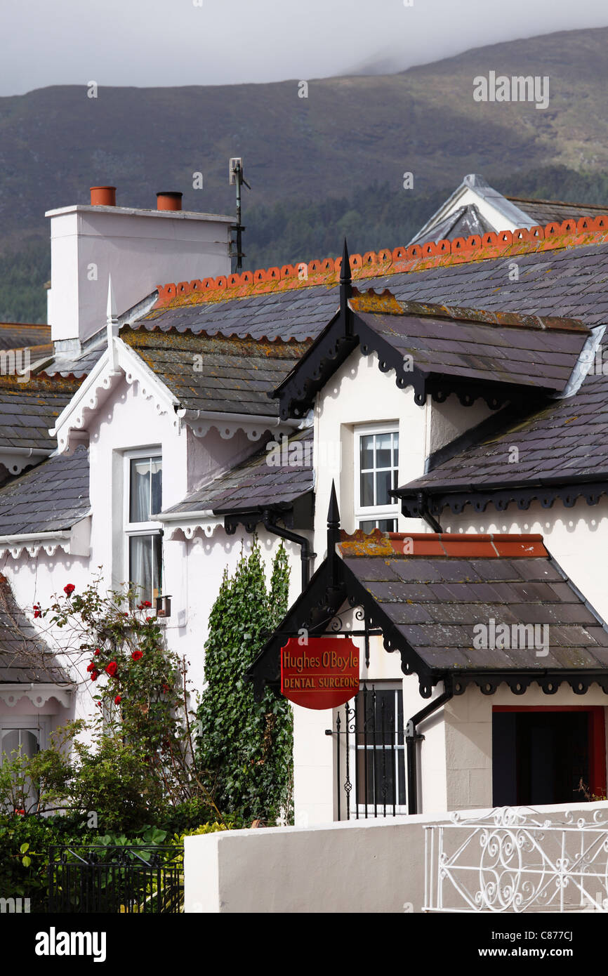 Royaume-uni, Irlande du Nord, County Down, Newcastle, vue sur les maisons de la ville Banque D'Images