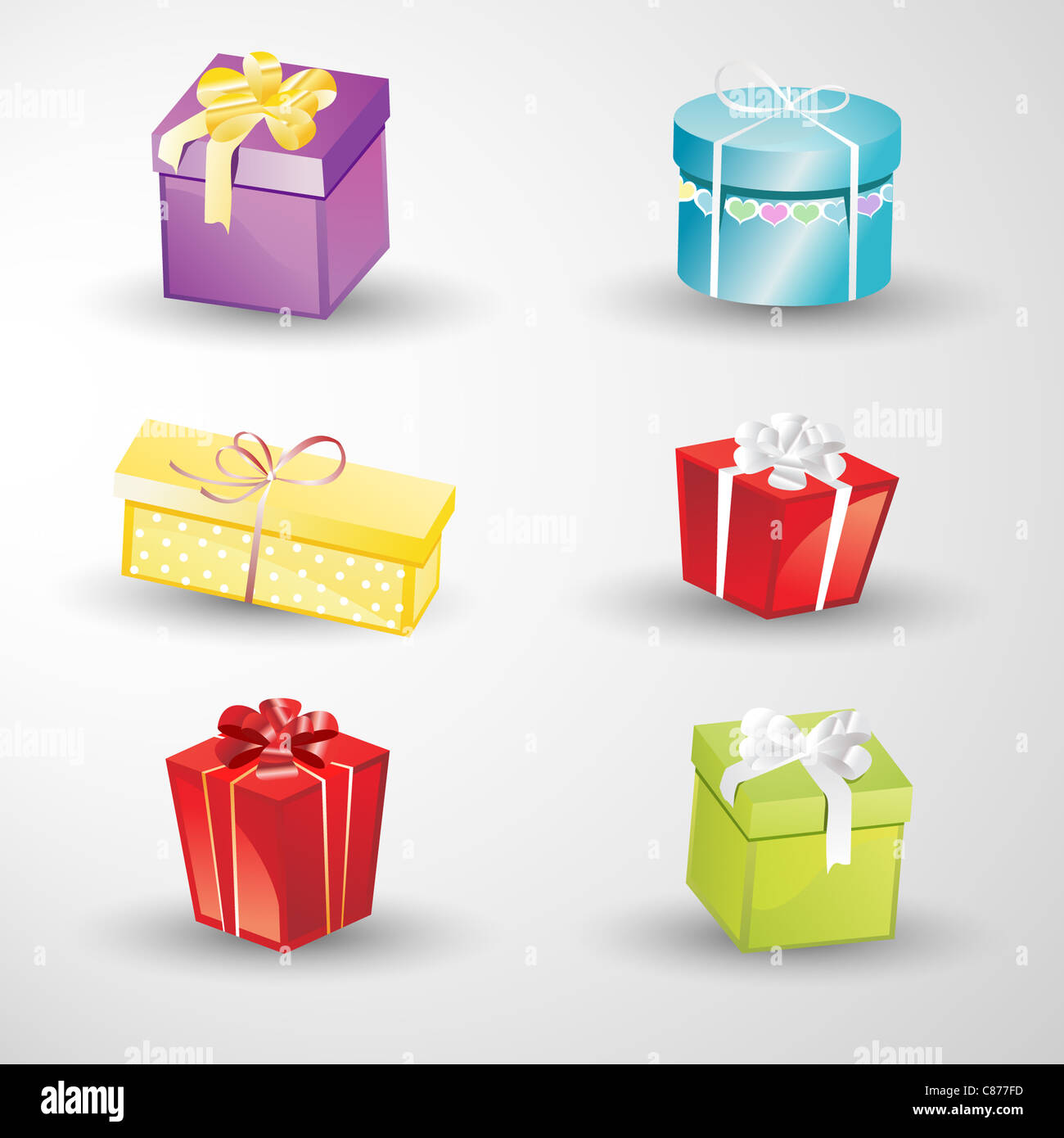 Des cadeaux de Noël Banque D'Images