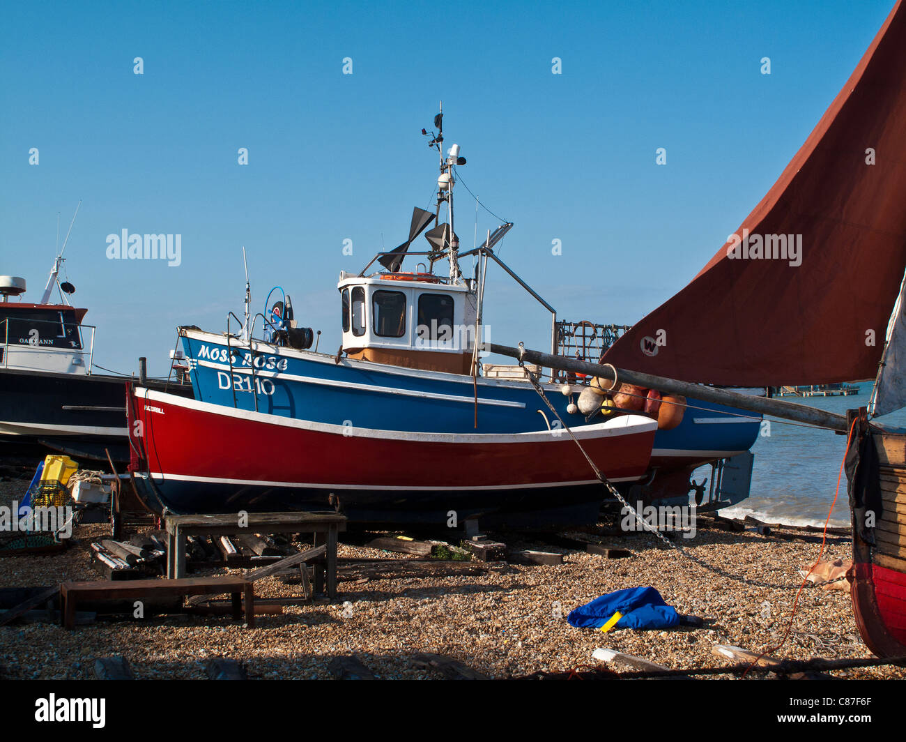 Journée d'été en UK ville côtière de traiter dans le Kent Banque D'Images