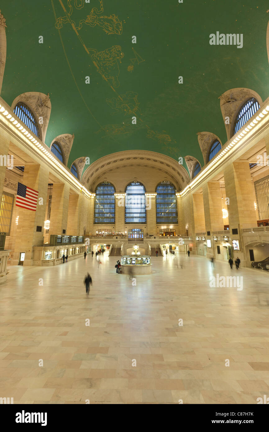 Le hall principal de la gare Grand Central Terminal de New York. Banque D'Images