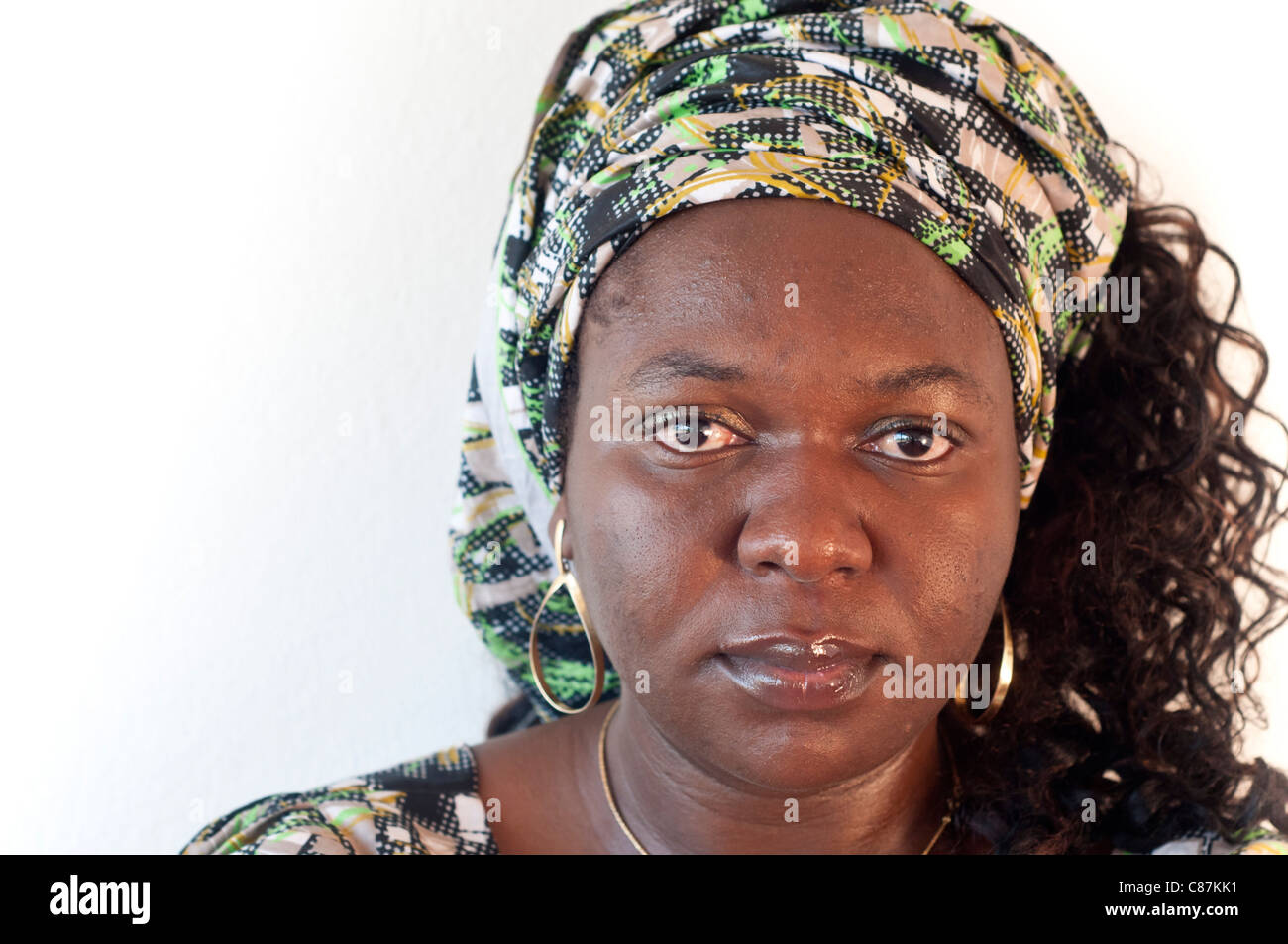 Beau portrait de femme africaine Banque D'Images