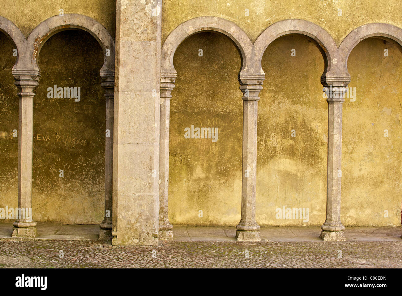 Salle de cour isolée du Portugal Banque D'Images