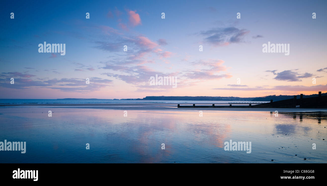 Amroth beach nr Saundersfoot Pembrokeshire Wales Banque D'Images