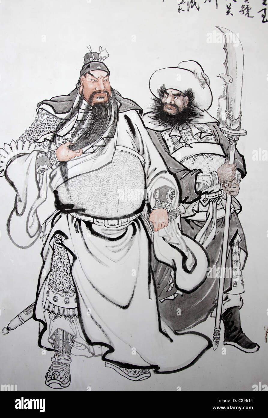 Peinture murale de tuteurs à Pinang Peranakan, Georgetown, Penang, Malaisie Banque D'Images