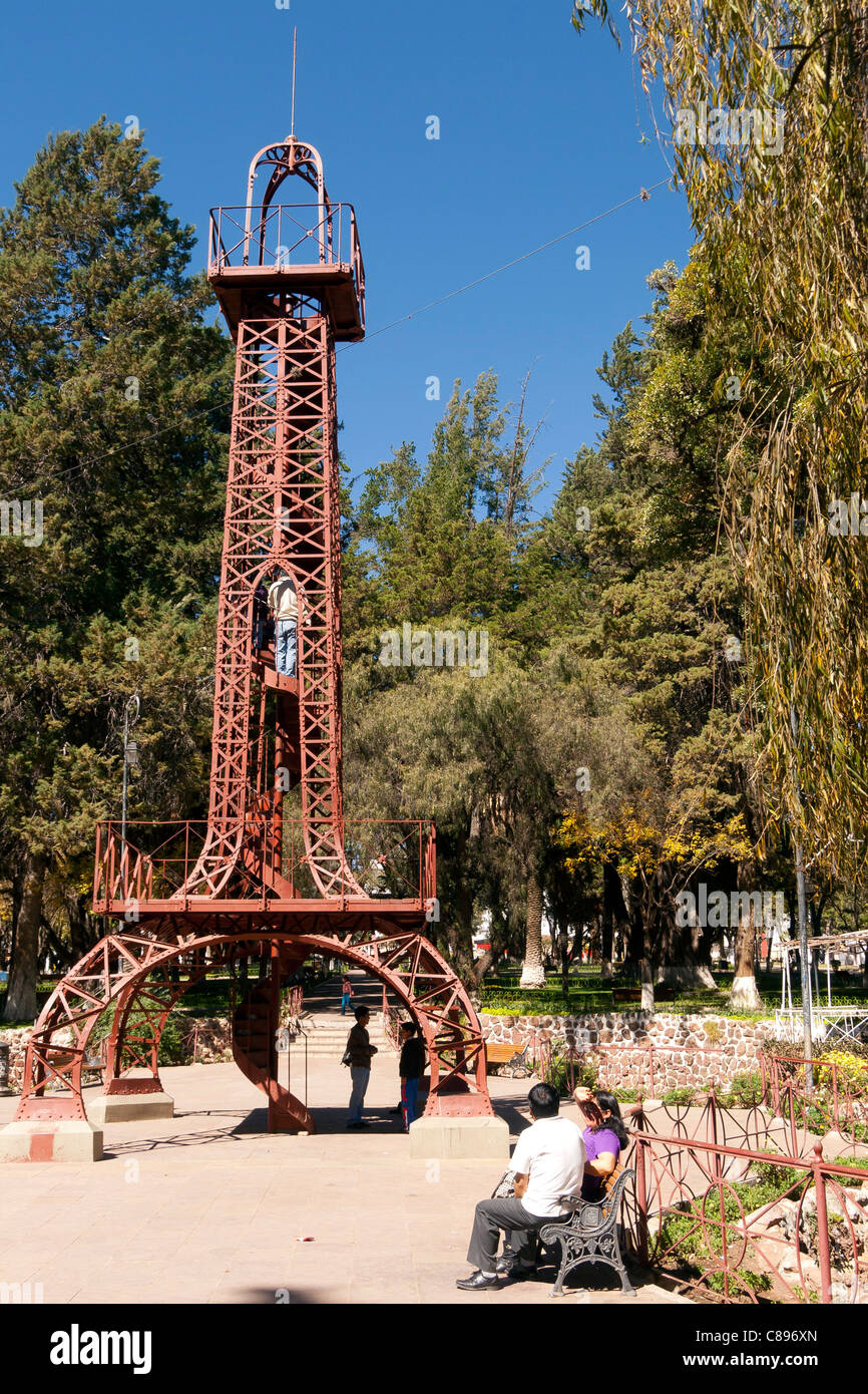 Parque Bolivar, Sucre, Bolivie vieille ville (UNESCO World Heritage) Banque D'Images